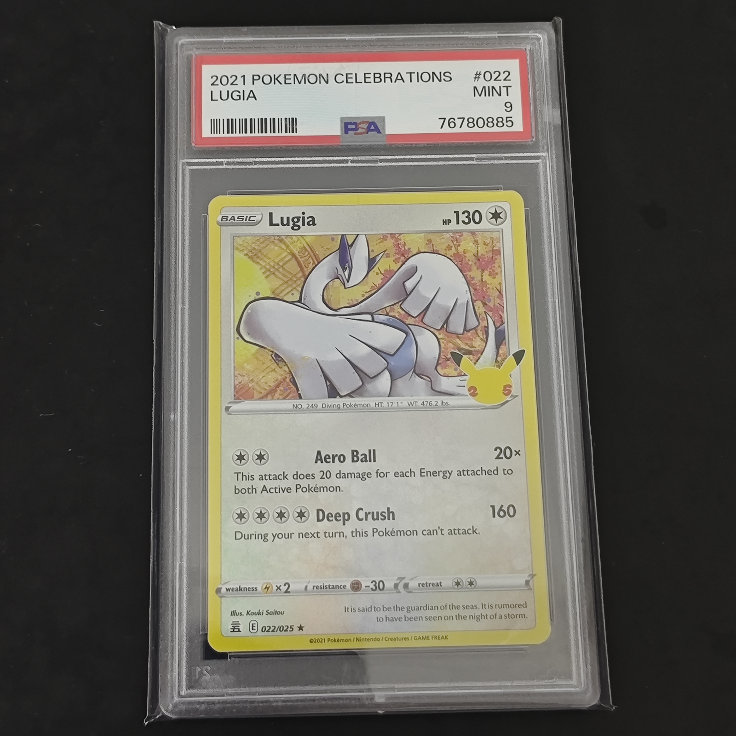 Lugia PSA 9 Celebrations 022/025