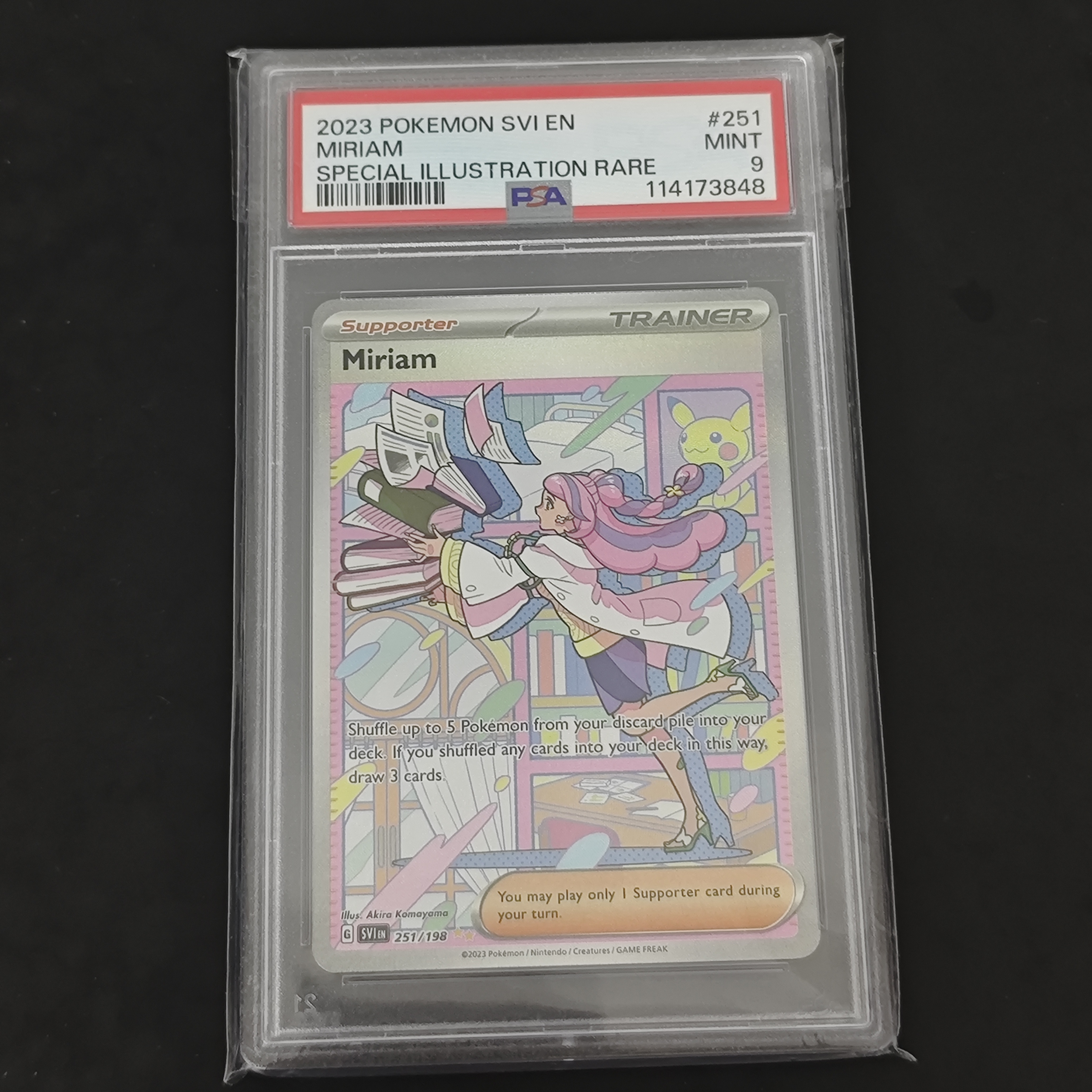 Miriam Special Illustration Rare PSA 9 Scarlet & Violet 251/198