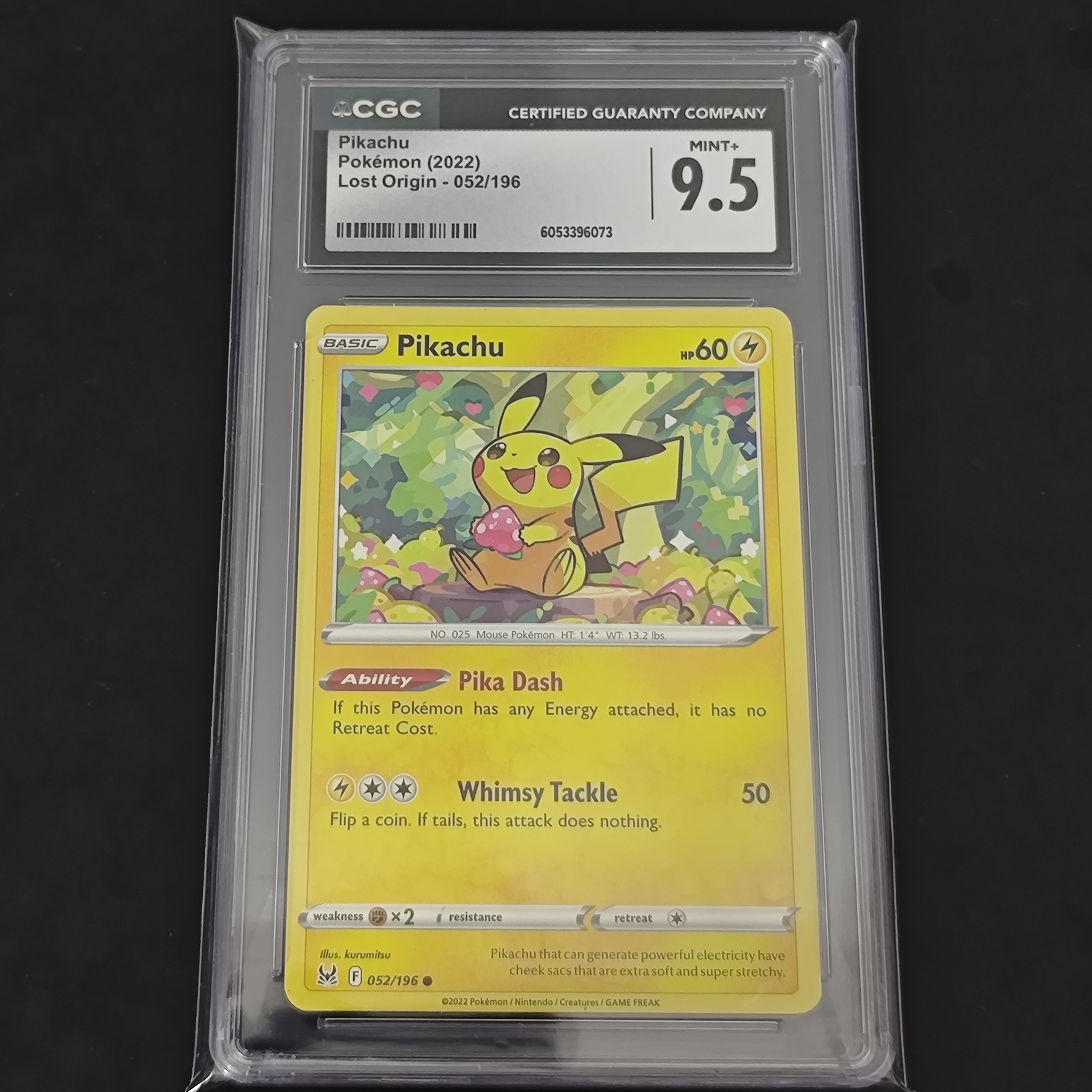Pikachu CGC 9.5 Lost Origin 052/196