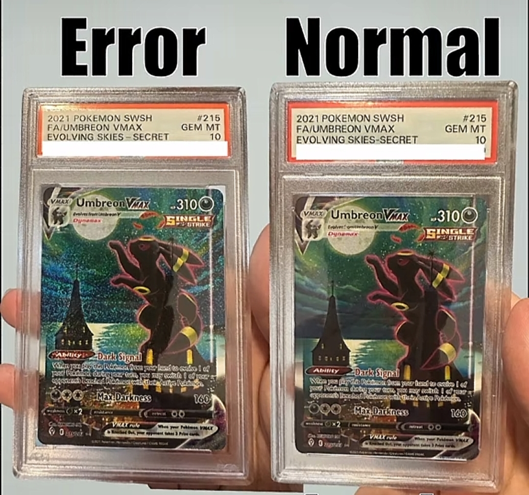 Error vs Normal — Umbreon VMAX PSA 10 Comparison