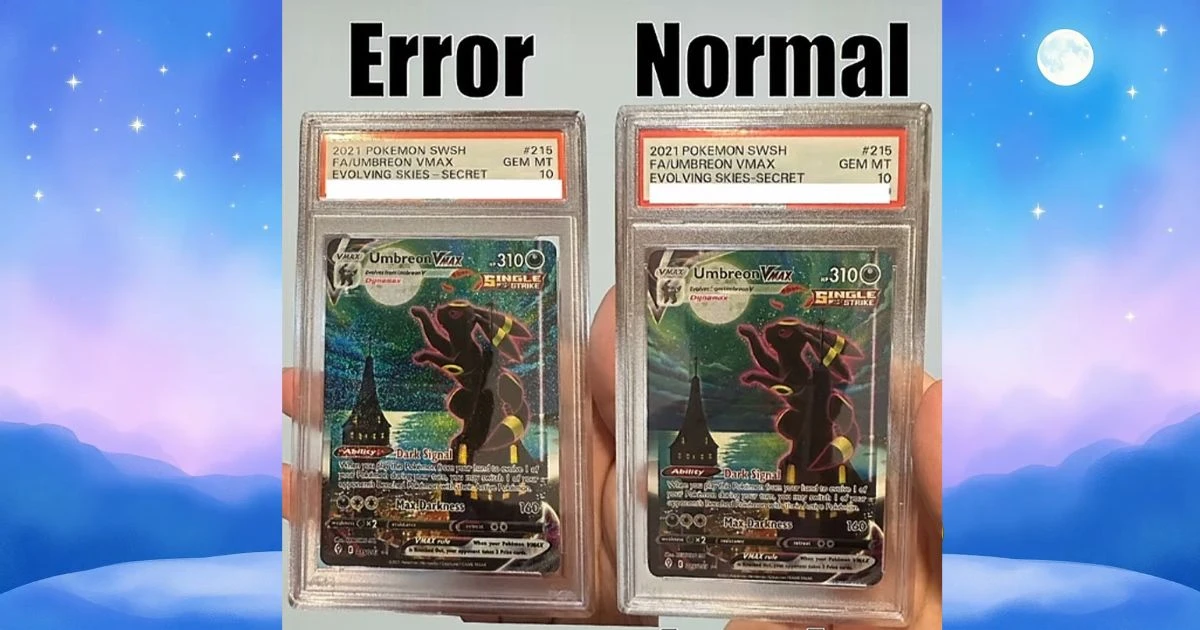 Umbreon VMAX Holo Bleed Error: Two PSA 10s, One Big Difference