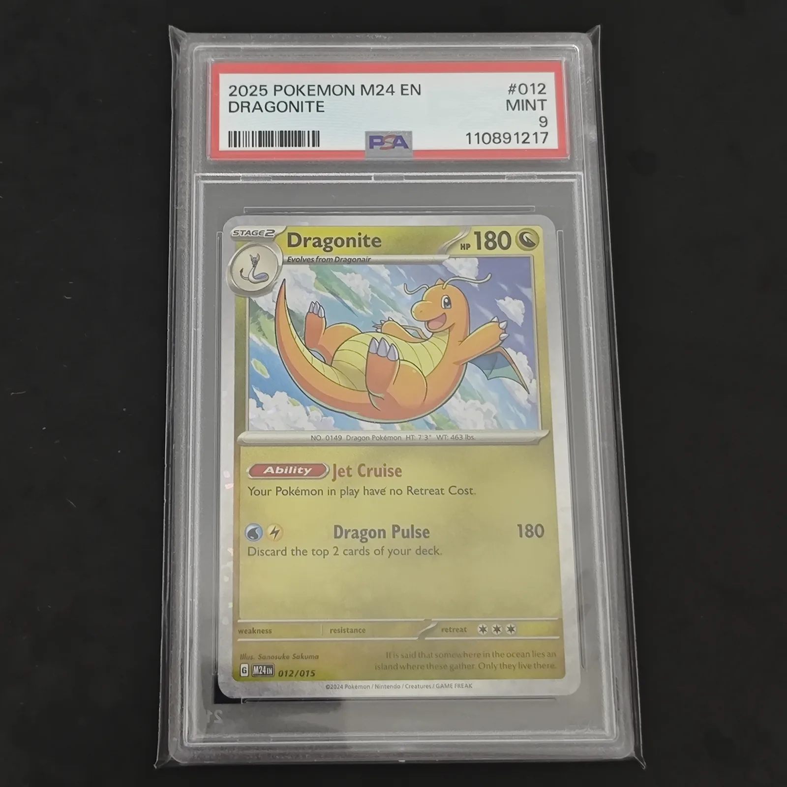 Dragonite PSA 9 M24 EN 012/015