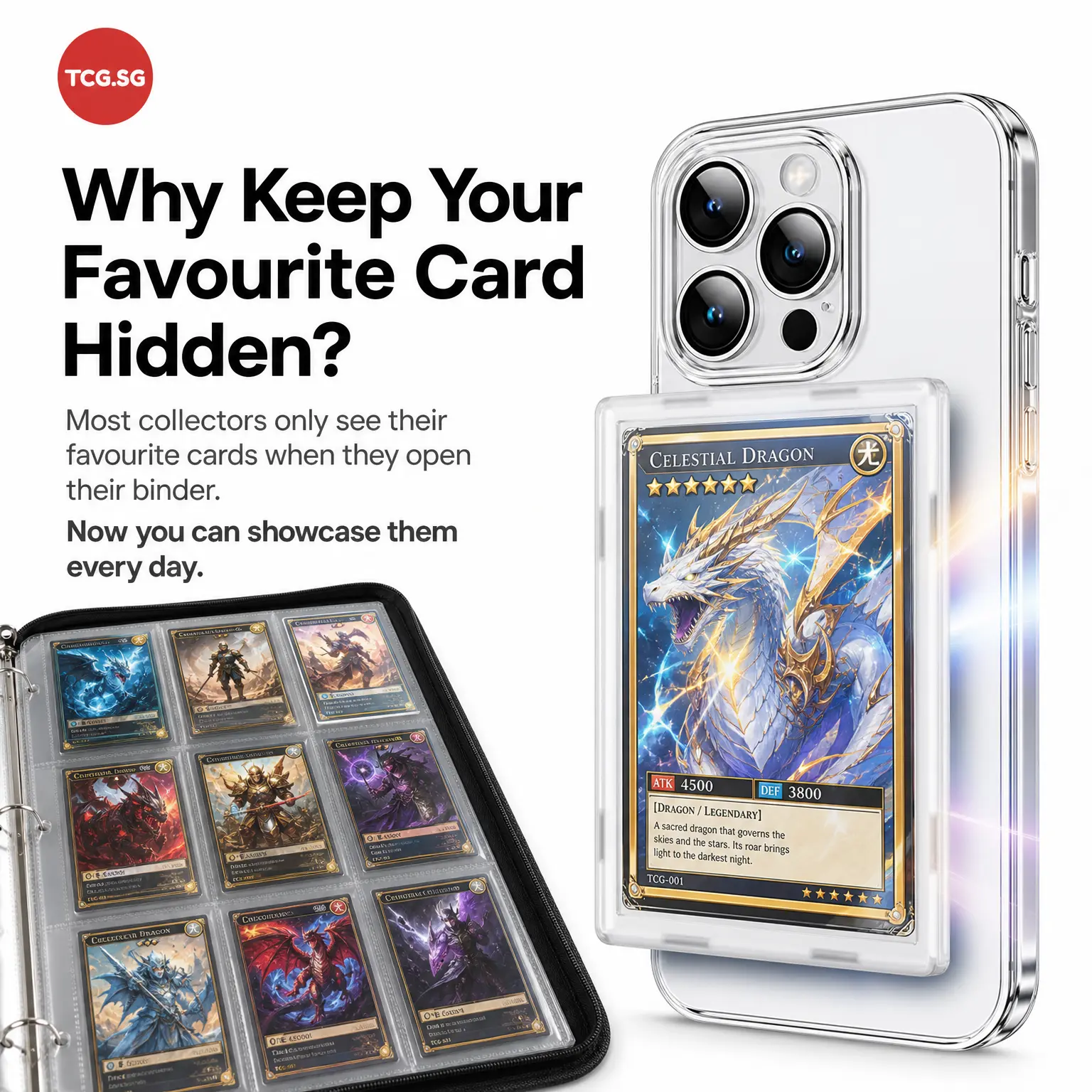 MagSafe TCG Card Display Holder – Why Keep Your Card Hidden?